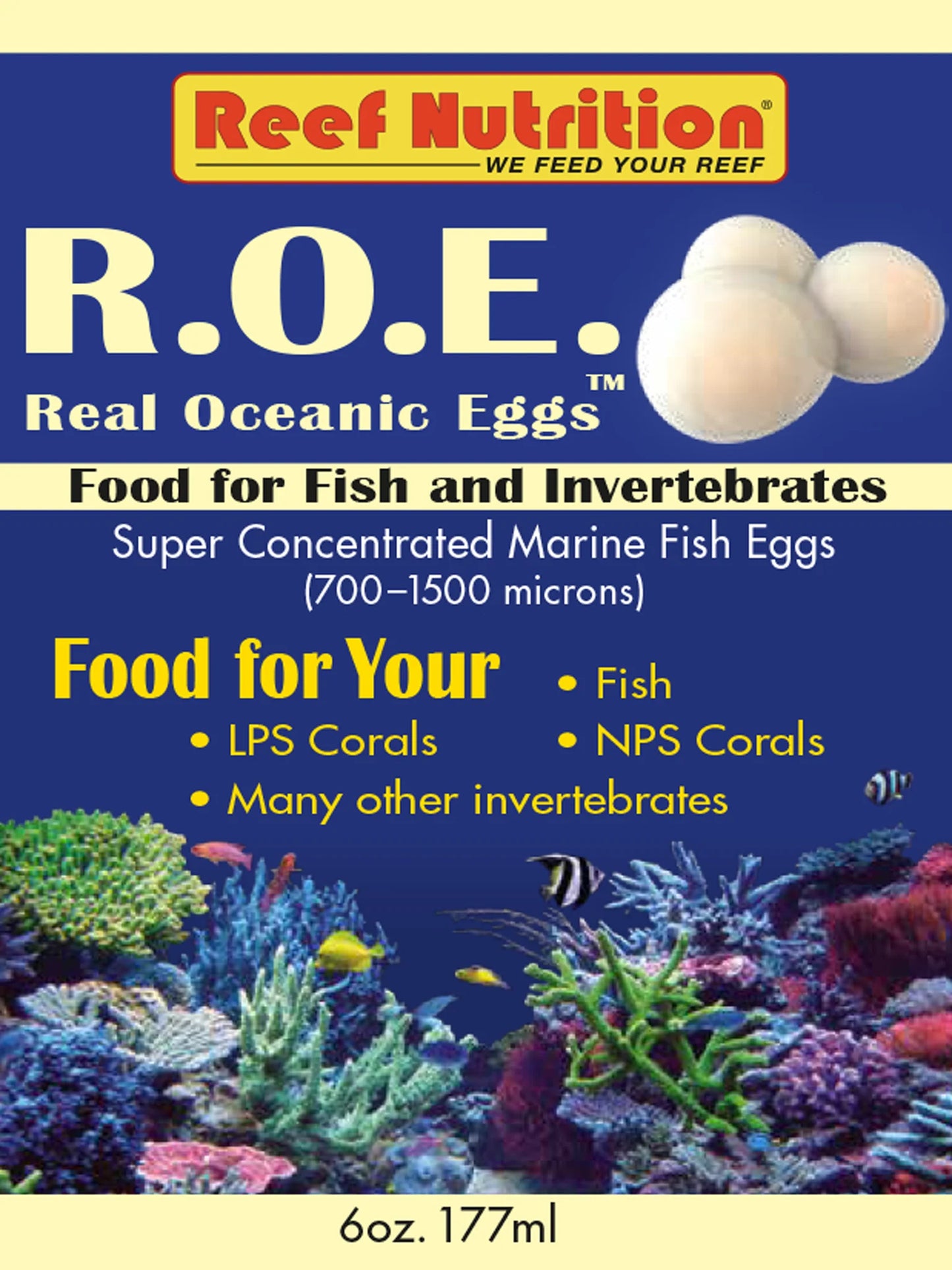 R.O.E.™ - REAL OCEANIC EGGS (6oz.) - Reef Nutrition